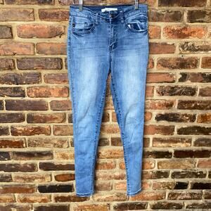 KanCan Medium Wash Blue Denim Mid Rise Skinny Jeans Women's Size 5 26